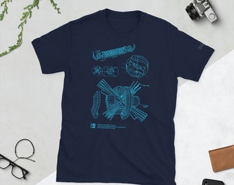 Camiseta unisex Mirror Fusion Schematic (oscura)