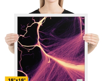 Hilton Head Island, Carolina del Sur - Impresión enmarcada - Visualización de los movimientos de los barcos durante un año