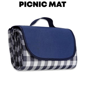 Picnic Blanket Outdoor Extra Large Picnic Mat Beach Camping Travel Mats Rug Water Resistant Sand Proof - Navy Color