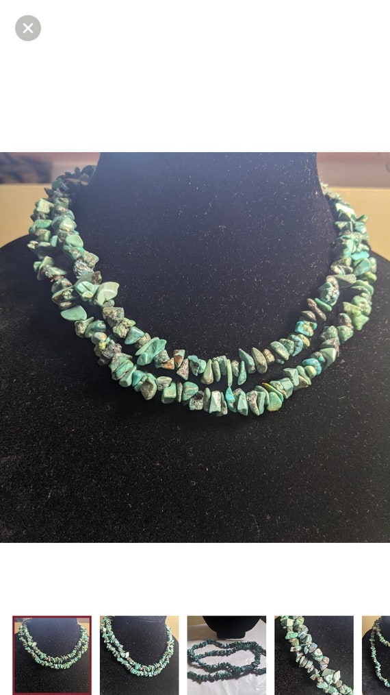 Turquoise Chips Necklace
