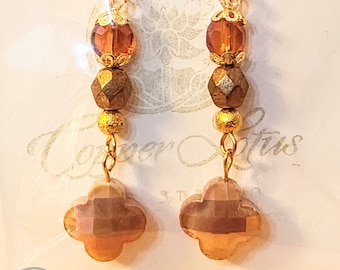 Pendientes de cuentas de cristal
