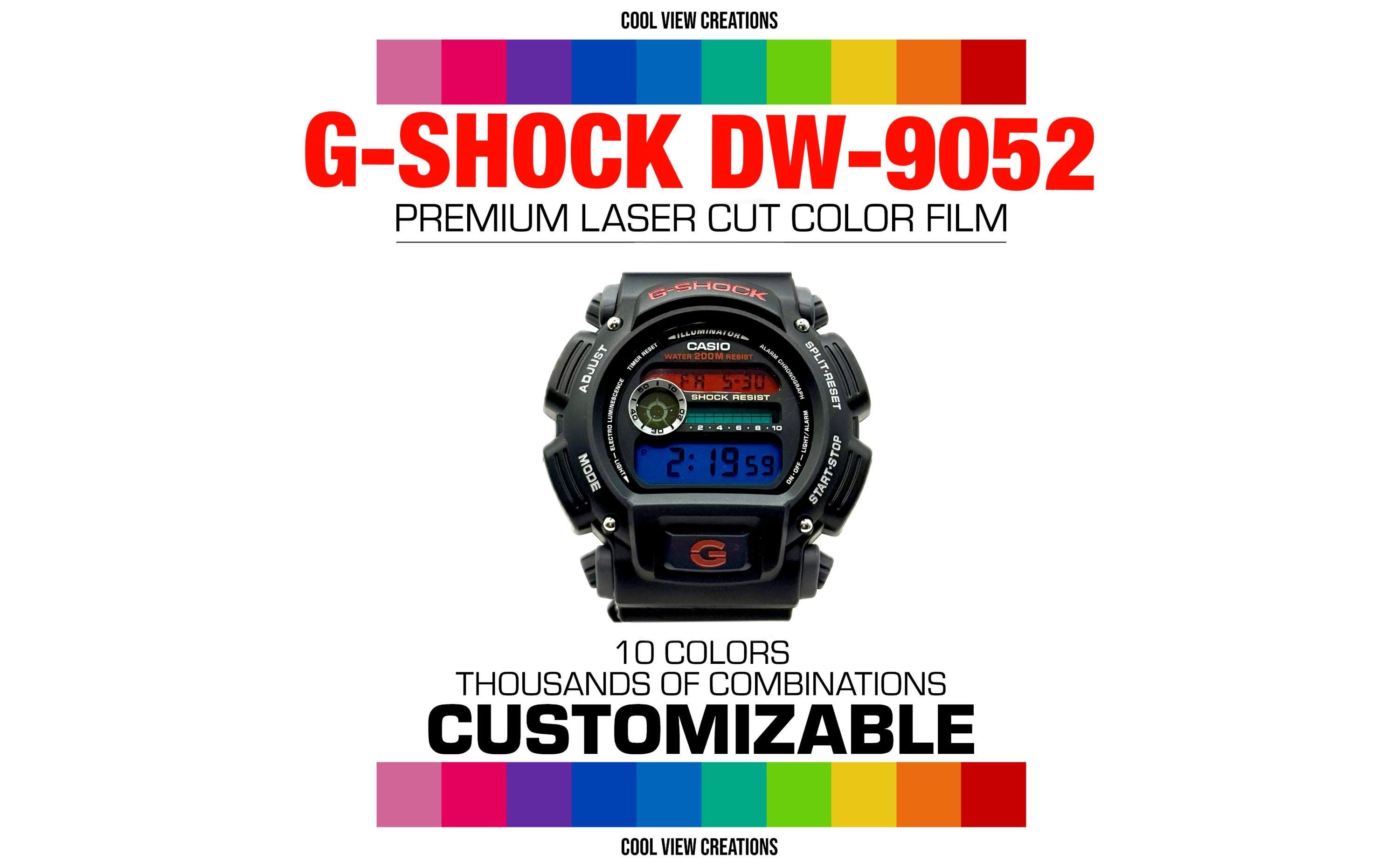 Casio G-SHOCK DW9052 Series Precise Laser Cut Color Film Set Only Casio G-SHOCK DW9052 Series Precise Laser Cut Color Film Set Only