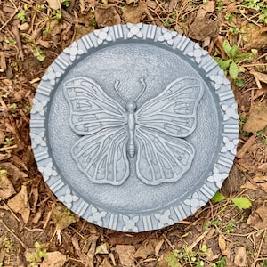 Cast Stone Butterfly Stepping Stones (Bluestone) Garden Art