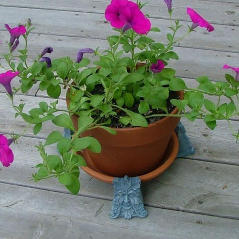Green Man Pot Feet bluestone Concrete Pot Risers Etsy