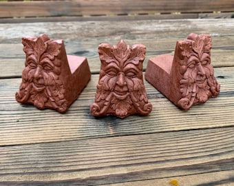 Concrete Greenman Pot Feet (Terracotta) Garden Decor