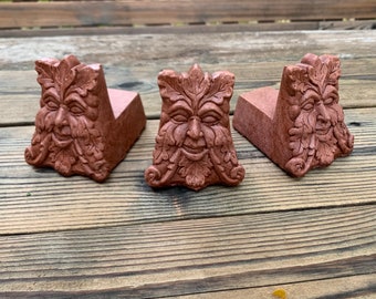 Concrete Greenman Pot Feet (Terracotta) Garden Decor