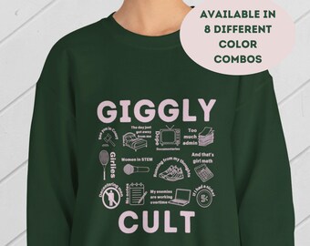 Giggly Squad Fan Sweatshirt Giggly Cult Sweatshirt Gift for Giggler Hannah Berner Paige Desorbo Sweatshirt Club Giggly Sweatshirt