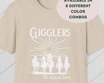 Giggly Squad Fan Shirt Gift for Giggler Shirt We Ride at Dawn Shirt Club Giggly Shirt Hannah Berner Shirt