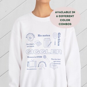 Giggly Squad Fan Sweatshirt Giggler Sweatshirt Gift for Giggler Hannah Berner Paige Desorbo Sweatshirt Club Giggly Sweatshirt