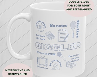 Giggly Squad Fan Mug, Giggler Cup, Gift for Giggler, Hannah Berner Paige Desorbo Fan Cup