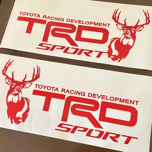 TRD Sport Deer Elk Decals: Toyota Truck Bedside Vinyl Sticker