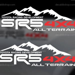 Toyota Tacoma Tundra SR5 4x4 off Road Decals: Truck Bed Vinyl Stickers ...