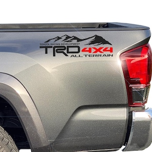 Toyota Tacoma TRD 4X4 Decals: All Terrain Mountain Vinyl Sticker Pair