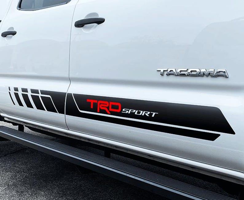 TRD Sport Decals Tacoma Truck Fit Toyota Decal Sticker Vinyl Stripes ...