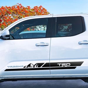 Toyota Tacoma TRD Side Stripe Decals: 2016-2025 Truck Vinyl Graphics