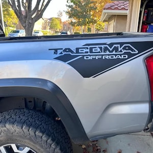Tacoma Off Road Bedside Decal: Truck Vinyl Sticker (2 Pcs)