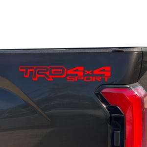 TRD 4X4 Sport Decal Toyota Tundra 2024 2025 Vinyl Decals Stickers Bedsides Pair S