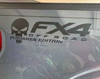 FX4 Off Road Skull Decal: Ford F150 Truck Bed Sticker