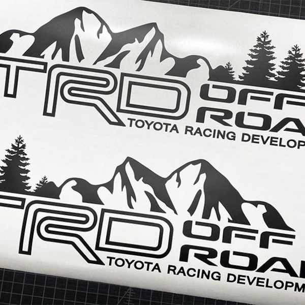 TRD Off Road Decals Tacoma Tundra Truck Fit Toyota Bedside Decal Sticker Vinyl 2u