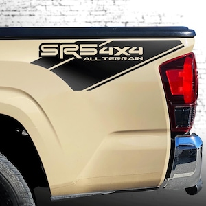 Tacoma SR5 4X4 Decals: All Terrain Off Road Vinyl Sticker (2 Pcs)