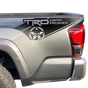 Toyota Tacoma Sticker Truck Fit TRD Off Road Skull Bedside Decal Vinyl 2 Decals