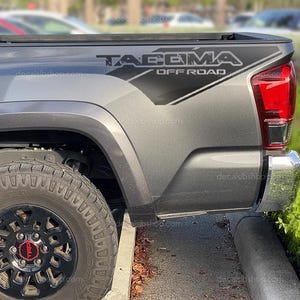 Tacoma Off Road Decals Truck Fit Toyota TRD SR5 Bedside Decal Sticker Vinyl 2Pcs
