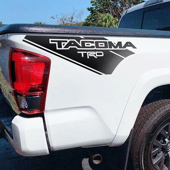 TRD Racing Development Decals Fits Toyota Tacoma Tundra Bedside Truck Sticker Vinyl in 5 Colors (2 Pieces