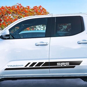 Toyota Tacoma SR5 Side Stripe Decals: 2016-2025 Truck Vinyl Graphics