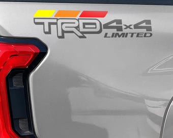 TRD Sport Rocky Mountain Racing Development Decals Fits Toyota Tacoma Tundra Bedside Truck Sticker Vinyl in 6 Colors (2 Pieces TRD Sport Rocky Mountain Racing Development Decals Fits Toyota Tacoma Tundra Bedside Truck Sticker Vinyl in 6 Colors (2 Pieces