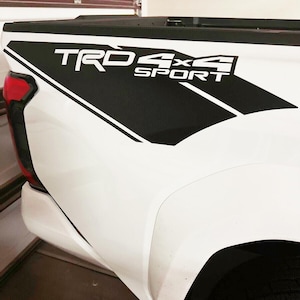 Tacoma TRD 4X4 Sport Decals Truck Fit Toyota Bedside Decal Stickers Vinyl Stripes 2P