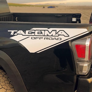 Tacoma Off Road Decals Truck Fit Toyota TRD SR5 Bedside Decal Sticker Vinyl 2 Stickers