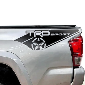 Toyota Tacoma Sticker Truck Fit TRD Sport Skull Bedside Decal Vinyl 2 Decals