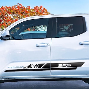 Toyota Tacoma SR5 Side Stripe Decals: 2016-2025 Truck Vinyl Graphics Kit