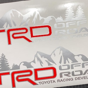 TRD Off Road Decals: Toyota Tacoma Tundra Bedside Truck Stickers