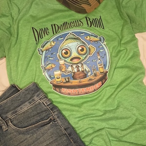 Dave Matthews Band Fishtender T-Shirt – Big Eyed Fish Bartender Tee