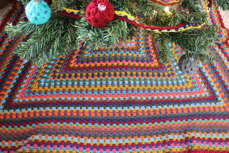 CROCHET PATTERN Granny Square Tree Skirt Etsy