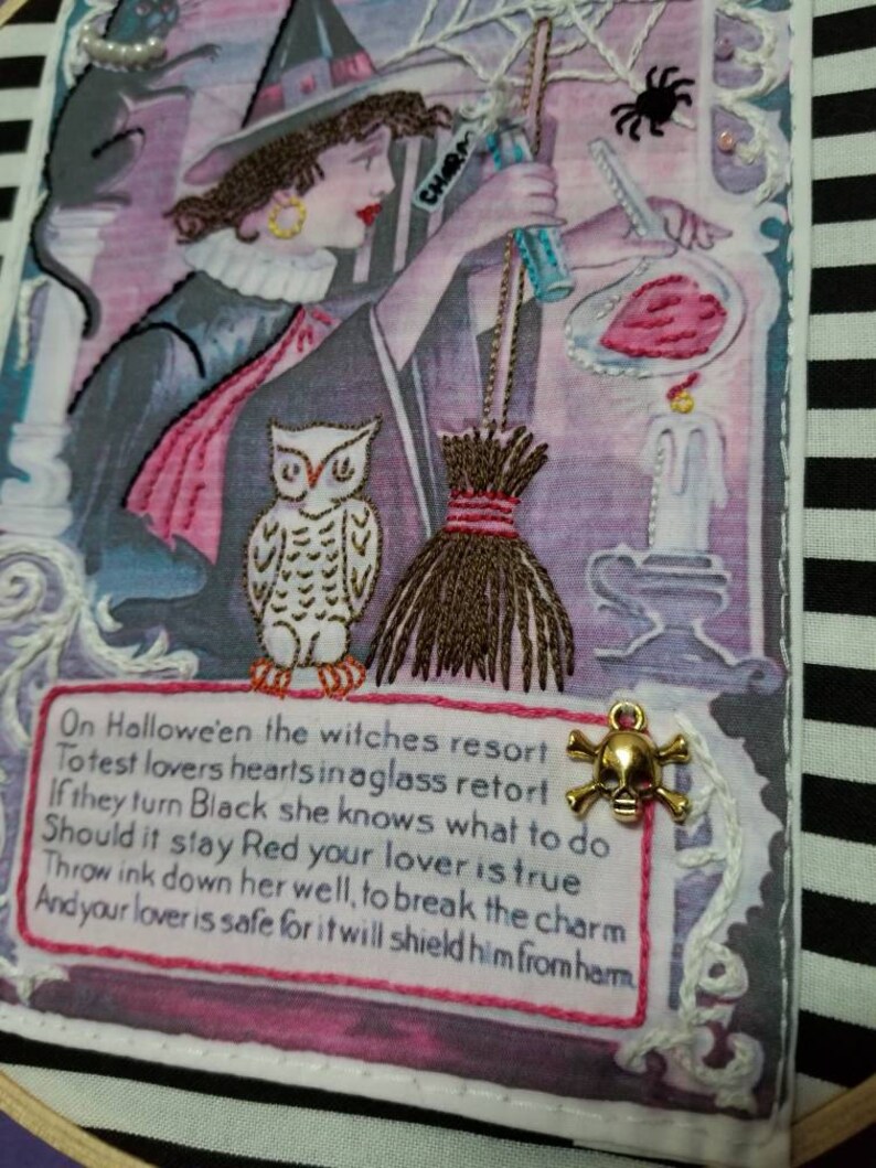 Witch Spell Embroidery Etsy