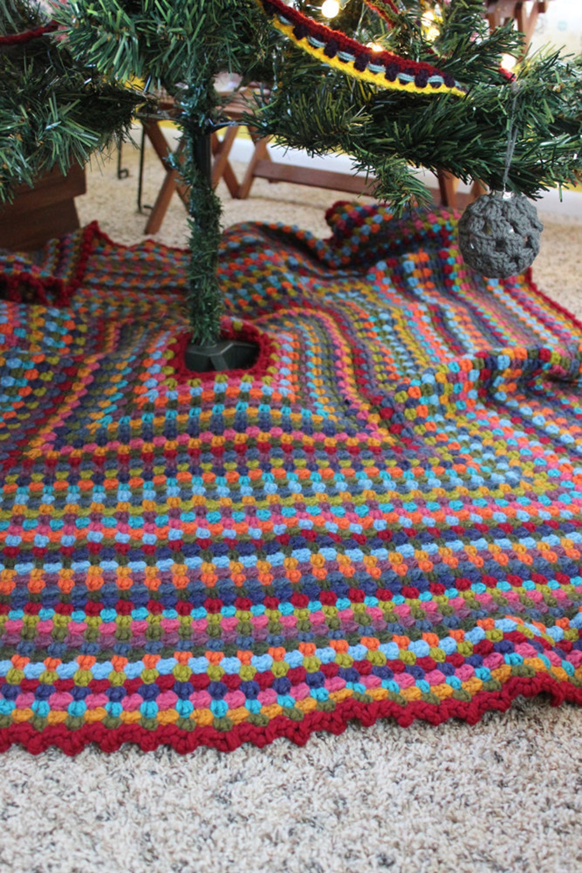 CROCHET PATTERN Granny Square Tree Skirt Etsy
