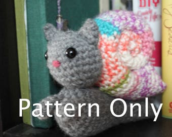 PATTERN ONLY!!** Crochet Kitty Snail Pattern