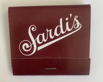 Sardi’s New York restaurant matchbook- unstruck