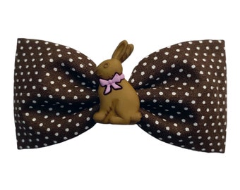 Chocolate Rabbit Hair Clip