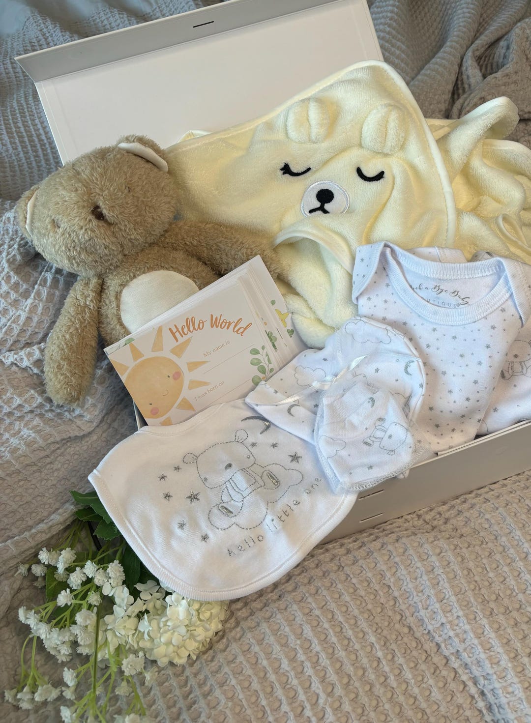Baby Gift Box Hamper. Free Delivery. Baby Bear. Unisex. Baby Shower