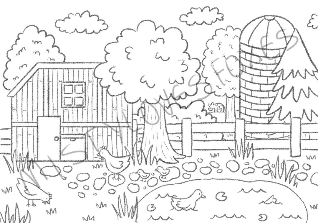 Dibujo para colorear de Stardew Valley Etsy M??xico