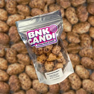 Freeze Dried Milk Duds - Karamel Klusters - FREE SHIPPING - Resealable Bag- Gluten Free | BNK Candi