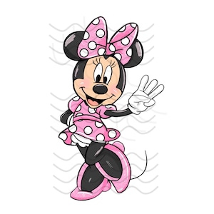 Troisième anniversaire de Minnie Mouse avec trois doigts