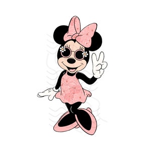Clipart Deuxième anniversaire de Minnie Mouse, signe de la paix