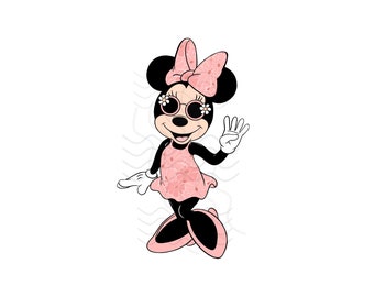 Minnie Maus Vierter Geburtstag Vier Finger - Digital Clipart