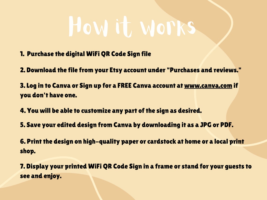 Wifi QR Sign Custom Wifi QR Code Sign Personalized Wifi Password Sign ...