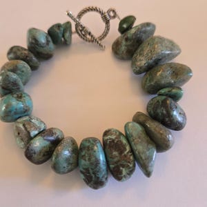 Pulseira de pepita turquesa