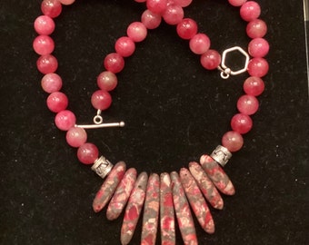 Rasberry Jasper Necklace